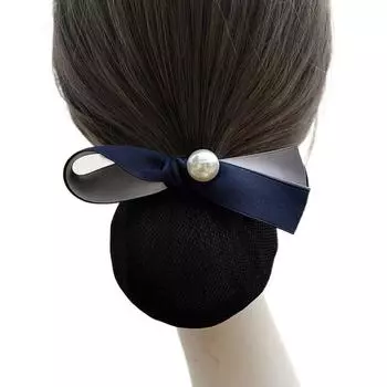 Лента Пучок Снуд Корейский Стиль Сетка для Волос Чехол Элегантный Бантик Зажим Пружинный Банк