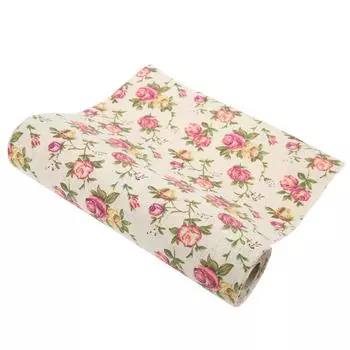 Лента с цветочным принтом, 5 ярдов, принт с розами, ручная работа, ширина 28 см, лента из мешковины с принтом для поделок своими руками