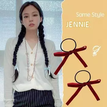 Лента с кисточками, бархатная повязка для волос, корейские аксессуары для волос, эластичная веревка для волос, заколка для волос с бантом, женские головные уборы