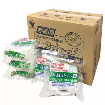 Лента самоклеящаяся Teraoka Seisakusho для упаковочной ленты 50 мм x 25 м 30 рулонов Прозрачная P-Cut No.4102_30P