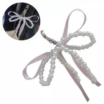 Лента Сердце/Бант Подвеска Цепочка для телефона Простой и шикарный брелок ручной работы Модный аксессуар для сумки для женщин и девочек 1