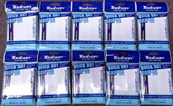 Лента Toarson Quick Dry Grip Tape Sweat Absorbent белая, 10 шт. (Мокрый тип) (3 набора)