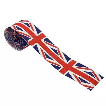 Лента Union Jack 38 мм с принтом флага Великобритании, лента Grosgrain для изготовления бантов для волос, юбилейная лента A paragraph