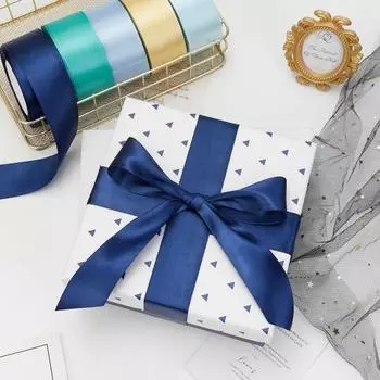 Лента упаковочная 22,8 м, ширина 5 см, однотонная лента из полиэстера, лента для упаковки подарков, свадебный декор, банты, коробки для торта, проекты «сделай сам» зелёный