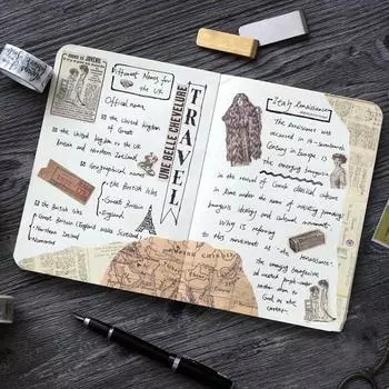 Лента Васи, довольно экологически чистая водостойкая малярная лента, винтажная готическая лента Васи, маскирующая наклейка для альбома A