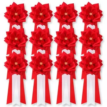 ЛЕНТА YONEOKA Лента-знак различия Средняя лента Роза с соусом Набор из 12 церемоний Церемония Мероприятие Вечеринка Гость Почетный гость Выпускной Вход