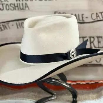 Ленточная шерстяная шляпа Модная шляпа из чистой шерсти бежевый