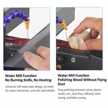 Ленточная шлифовальная машина для влажной и сухой уборки, 250 Вт, мини-ленточная шлифовальная машина, электрическая настольная шлифовальная машина, шлифовальный станок с постоянной скоростью чёрный