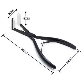 Ленточные наращивания Пресс-клещи Нержавеющая сталь Многофункциональные инструменты для волос Эргономичный дизайн Форма колоды 4,5 см