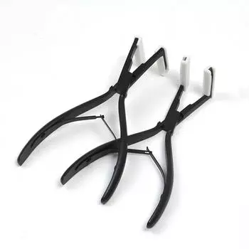 Ленточные наращивания Пресс-клещи Нержавеющая сталь Многофункциональные инструменты для волос Эргономичный дизайн Форма колоды 4,5 см