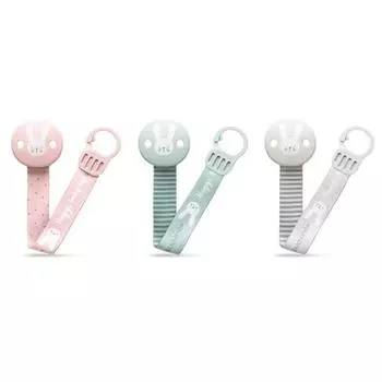 Ленточный зажим для соски Swabinex Hygge (боковой зажим) 3 типа, выберите 1, корейские детские товары rabbit gray