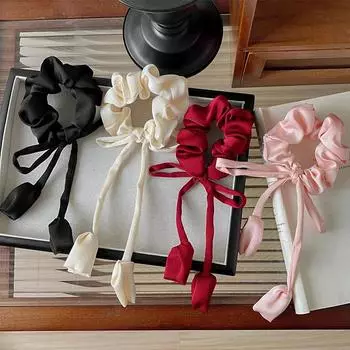 Ленты-банты, эластичные резинки для волос, высококачественные цветочные кулоны, резинки для волос, элегантные заколки для девочек, головные уборы, женские аксессуары для волос красный
