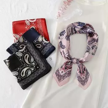 Ленты для сумок, многофункциональная резинка для волос, корейский стиль, шейный платок, пасторальный стиль, обертывания, женский шарф розовый