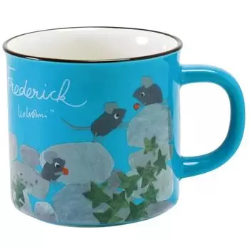 Leo Leo Lionni 278720 Кружка, прибл.. 9,5 жидких унций (280 мл), Диаметр 3,1 x 3,1 дюйма (8 х 8 см), Фредерик и Маус, Mino Ware, Столовые приборы, Leo Lionni, Go