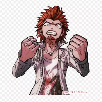 Leon Kuwata Danganronpa V3 Killing Harmony Leon Kuwata наклейка с принтом на одежде DIY термонаклейки для футболок патч утюг на переносе патч