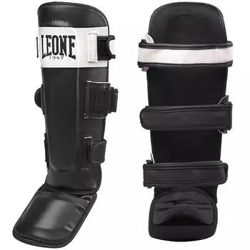 LEONE 1947 Боевые искусства Кикбоксинг ММА Защита голени Защитник голени Материал EVA Подушка Размер PT111 [УДАР] S/Черный [Оригинал] чёрный