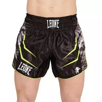 Leone 1947 Muay Thai Kickboxing Shorts REVO FLUO Black/Yellow
