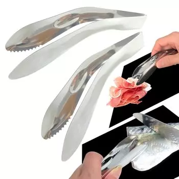 LEONIA Tsubame City Yubisaki Щипцы для пальцев Щипцы для приготовления пищи Сделано в Японии Нержавеющая сталь Набор из 2 шт.