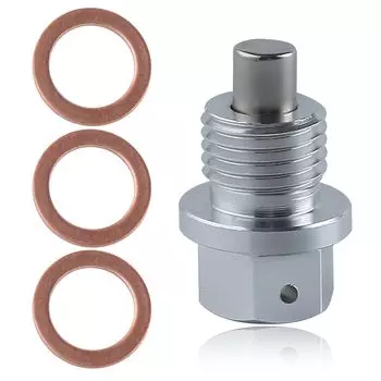 LEONTOOL Магнитная пробка для слива масла Магнитная пробка для слива масла Прочный болт для слива масла M14 x Болт для слива масла Сливная пробка Кран для слива масла из алюминиевого сплава