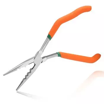 LEONTOOL radio radio angled radio long radio long nose wire total length 230 long bending burden with cutting repair detailed work efficiency Up