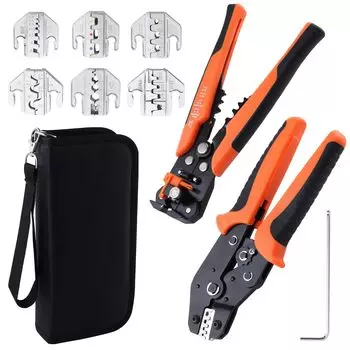 LEONTOOL Сменные плашки Quick Dice Набор инструментов для обжима Multi Crimping Tool Set Трещоточные клещи для обжима Automatic Wire Stripper Multi Wire Stripper Cable Stripper
