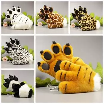 Leopard Giraffe Tiger Claw Gloves Claw Hand Gloves Animal Paw Gloves Children Gifts tiger