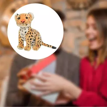 Леопард плюшевая игрушка мультфильм фигурки кукла мягкая игрушка для мальчиков девочек друг 23cm жёлтый