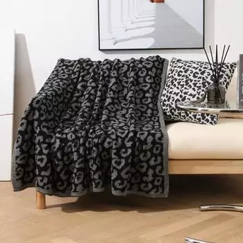 Leopard Print Fleece Blankets, High-grade Fleece Blankets and Sofa Blankets, Super Soft and Comfortable Lightweight Blanket 130x150 cm