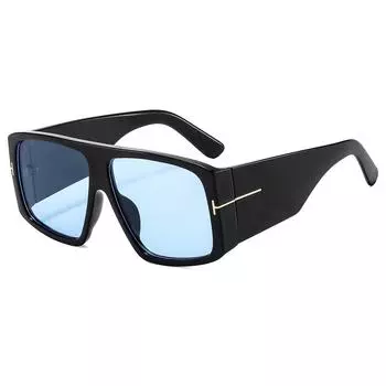 Leopard Print Men And Women Large Frame Sunglasses Wide Legs Decorative Sunglasses Trendy Sunglasses