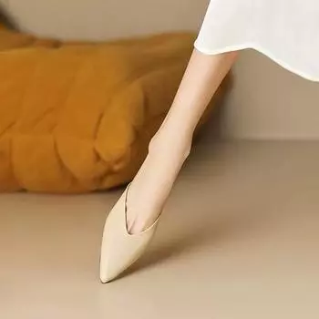 Леопардовый принт остроносые тапочки женские летние пустые маленькие каблуки сумка головка полутапочки женские кошачий каблук средний каблук muller обувь 34 леопардовый