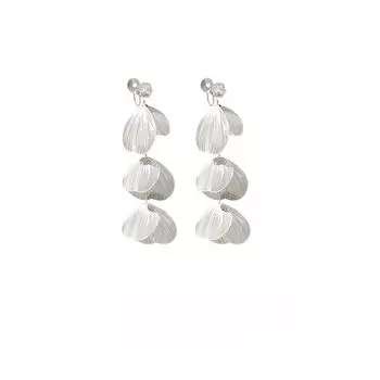 Лепесток Длинная модная противомоскитная катушка без пирсинга ушей для женщин