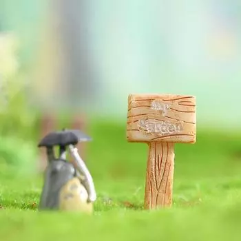 Лес для дома 1 шт. игрушка микропейзаж 3 стиля указательный столб указатель DIY украшения поставки украшения инструкции серый