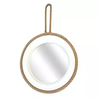 Les Trsors De Lily [A0165] - Деревянное зеркало на струне Monde Marin белое - 18. 5 см NA