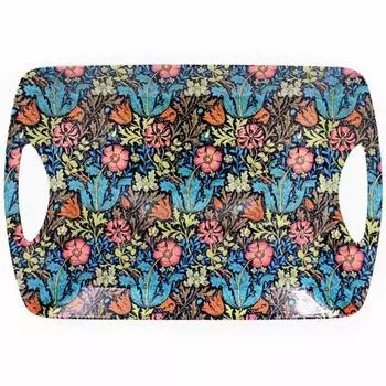 Les Trsors De Lily [A0189] - Поднос большой William Morris Collection синий многоцветный (Комптон) - 48. 5x29. 5 см NA
