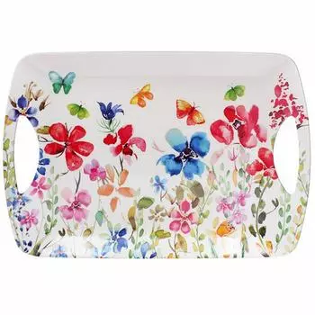 Les Trsors De Lily [A0192] - Большой поднос Butterfly Meadow , разноцветный белый - 48. 5x29. 5 см NA