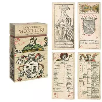 Les Trsors De Lily [A0738] - Tarot Creator Tarocchino Montieri бежевый разноцветный (Болонья 1725 г.) - 13. 5х7. 5x4см