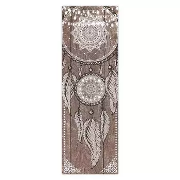 Les Trsors De Lily [A0742] - Коричневая дизайнерская канва Boho (Ловец снов) - 90x30см