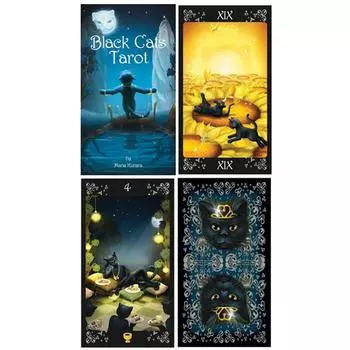 Les Trsors De Lily [A0973] - Tarot Creator Tarot des Chats Noirs Черные кошки - 12x7x3 см