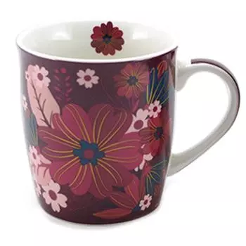 Les Trsors De Lily [A1143] - Фиолетовая фарфоровая кружка Osaka - 9. 5x8. 5 см (32. 5 кл)