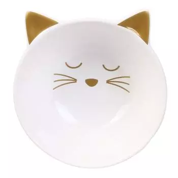 Les Trsors De Lily [A1230] - Блюдо для аперитива керамическое Cats белое - 10x5 см белый