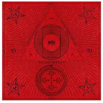 Les Trsors De Lily [A1284] - Бархатный ковер Goetia Cloth красный - 60x60 см