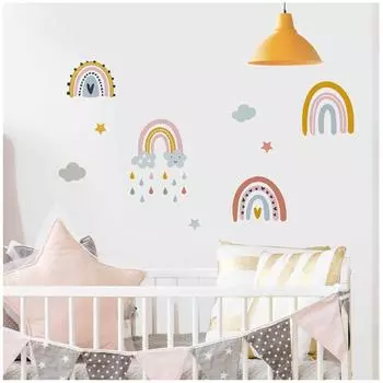 Les Trsors De Lily [A1552] - Лист наклеек Радуга разноцветный - 20x70 см