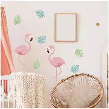 Les Trsors De Lily [A1553] - Лист наклеек Flamingo Rose разноцветный - 20x70 см