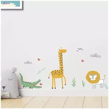 Les Trsors De Lily [A1560] - Лист наклеек Животные джунглей разноцветный - 50x70 см разноцветный