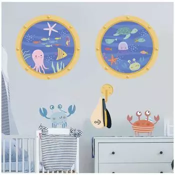 Les Trsors De Lily [A1566] - Лист с наклейками Иллюминаторы морского дна разноцветный - 50x70 см