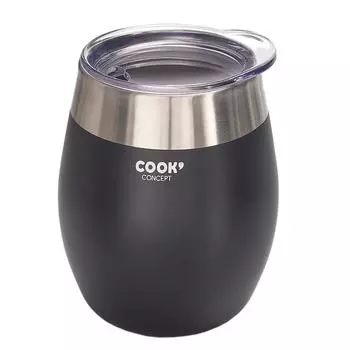 Les Trsors De Lily [A1728] - дорожная кружка Pure черного цвета (сталь) - 10x8см (20 мл)