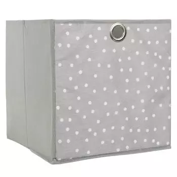 Les Trsors De Lily [A1799] - Кубик для хранения Petits Pois серый - 30x30