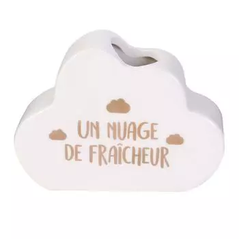 Les Trsors De Lily [A1811] - Керамический держатель для зубных щеток Cloud из белого золота - 10x13 см