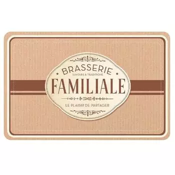 Les Trsors De Lily [A1898] - Салфетка Family Brasserie коричневая - 43x28 см