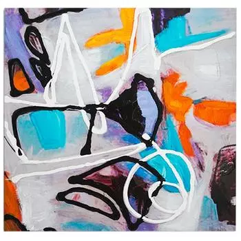 Les Trsors De Lily [A1925] - разноцветный дизайнерский холст Arty - 30x30 см